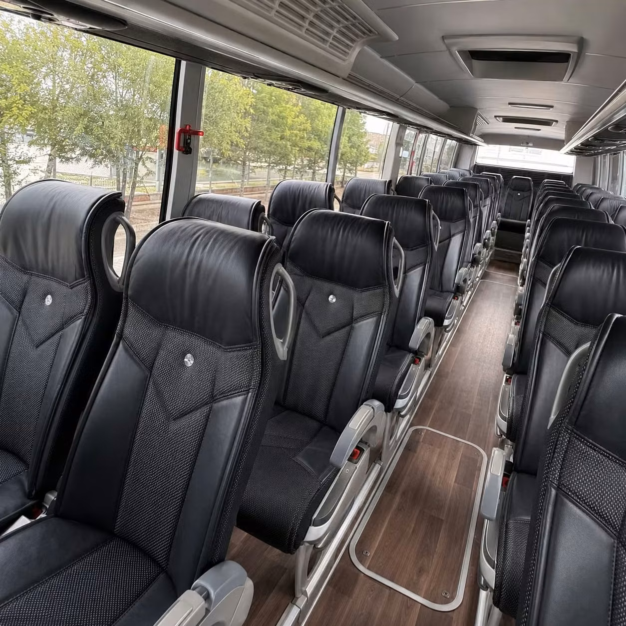 56 passenger charter bus interior